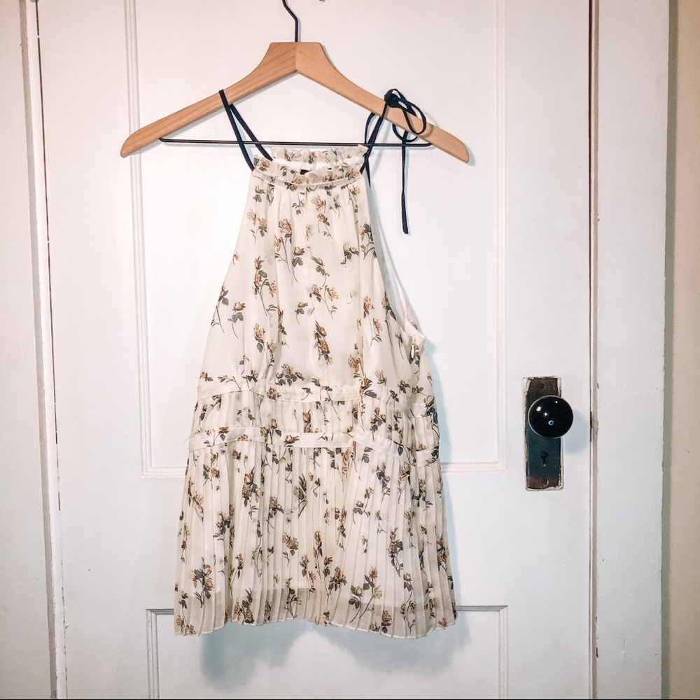 Sugar Lips Halter Floral Tank